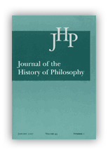 Journal of the History of Philosophy (JHP)